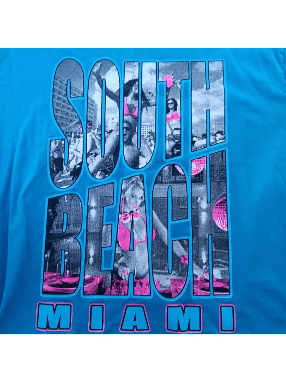 South Beach Miami Vintage T-Shirt Small 80s Florida Bikini Party Graphic
